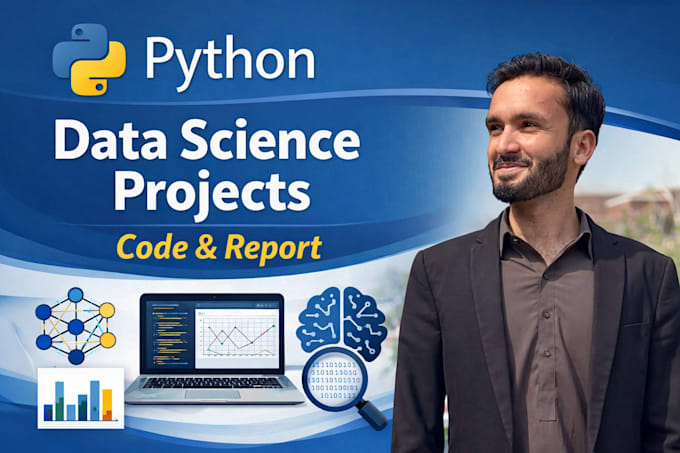 do python and data science projects with report and code