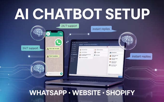 setup an ai chatbot for your website whatsapp or shopify