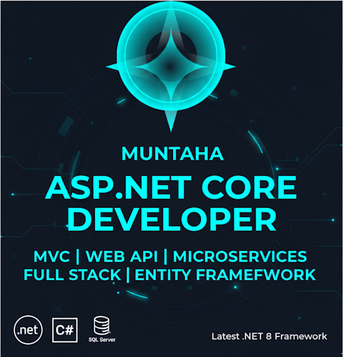 develop professional asp dot net core web applications