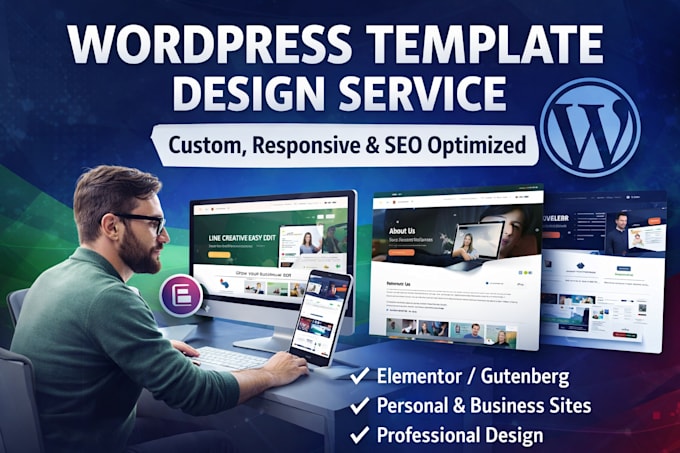 make a professional wordpress template for you