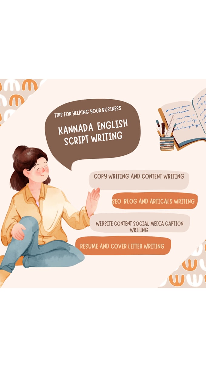 write professional kannada and english scripts
