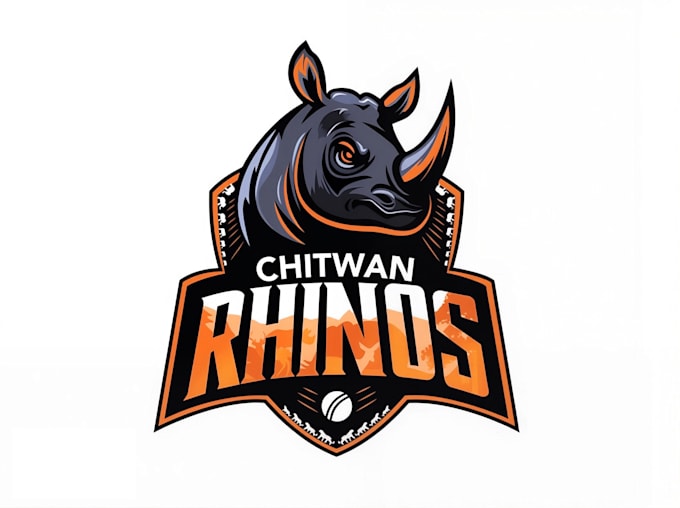 design original classic mascot rhino logo