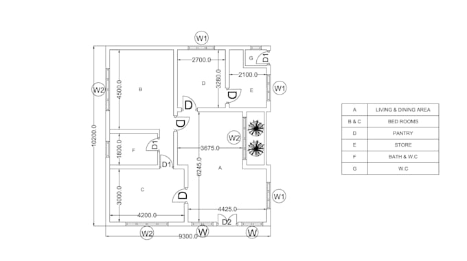 do professional autocad 2d floor plan and drafting