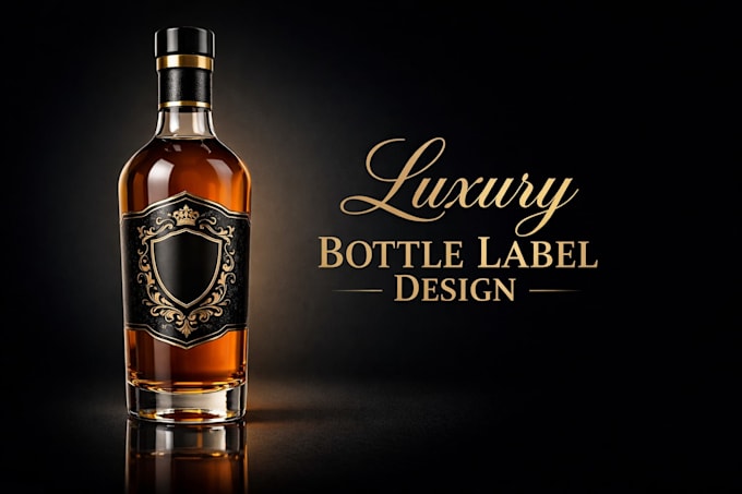 create professional bottle labels 3d packaging design branding design that sells