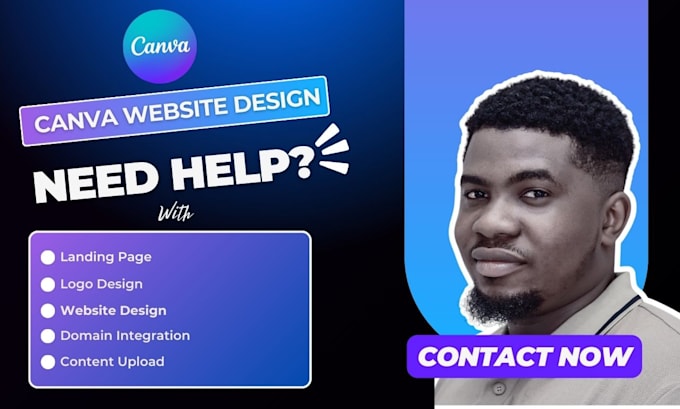 design a high converting canva website or modern canva landing page