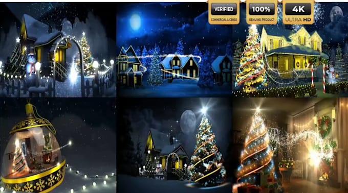 make premium licensed christmas coming home animation video for business