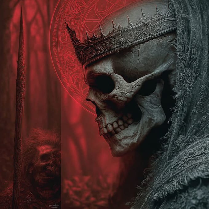 create a vintage horror comics artwork
