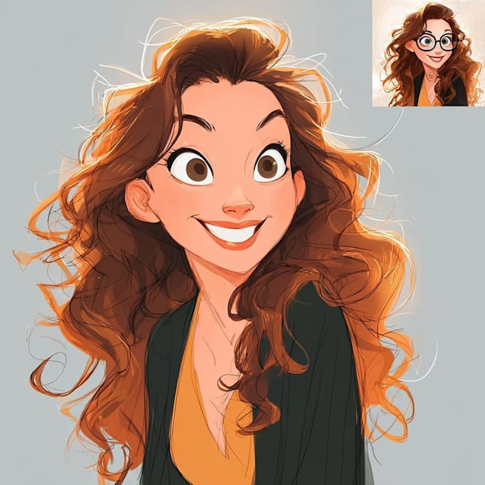 do disney cartoon portrait