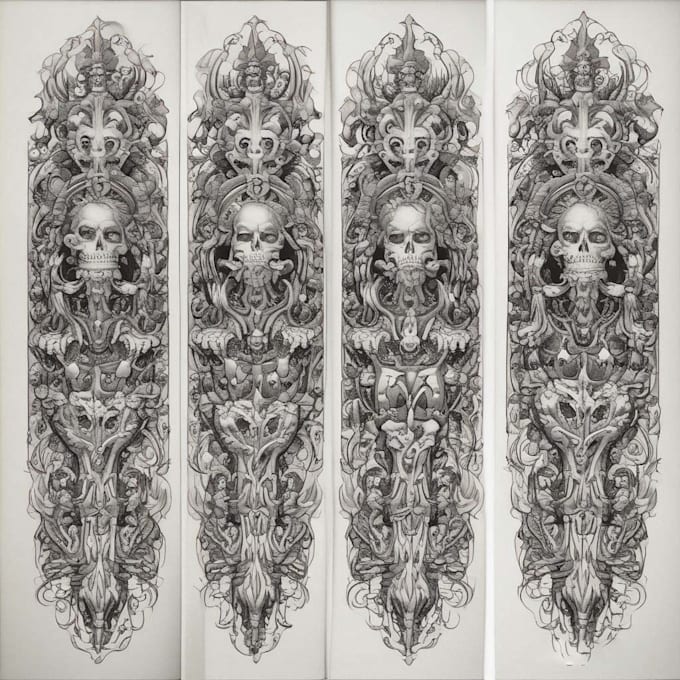 do sleeve tattoo design, realistic tattoo design