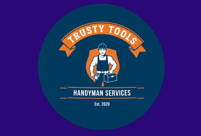 make minimalist home repair, remodeling handyman logo