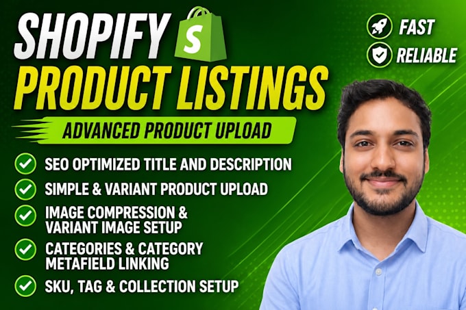 do shopify product listings and manual product upload