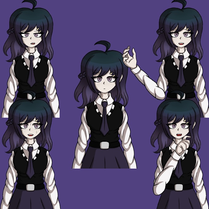draw 2d character sprite pngs