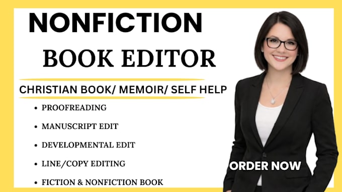 developmental edit, copy edit proofread memoir self help christian manuscript