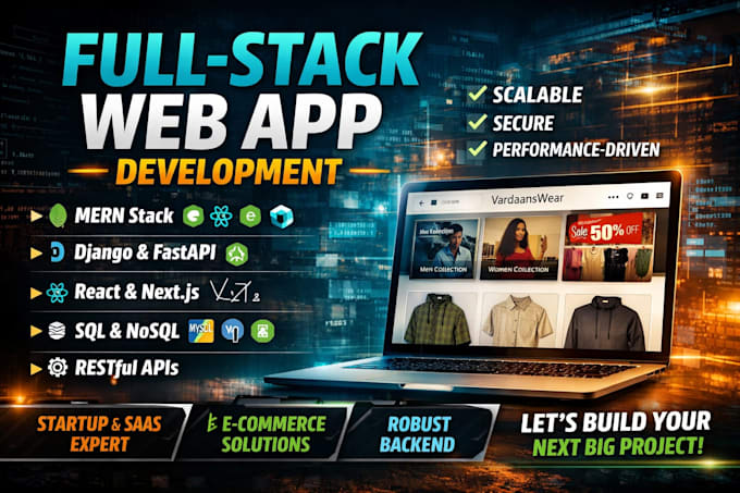 Build a scalable production ready full stack website react node js ...