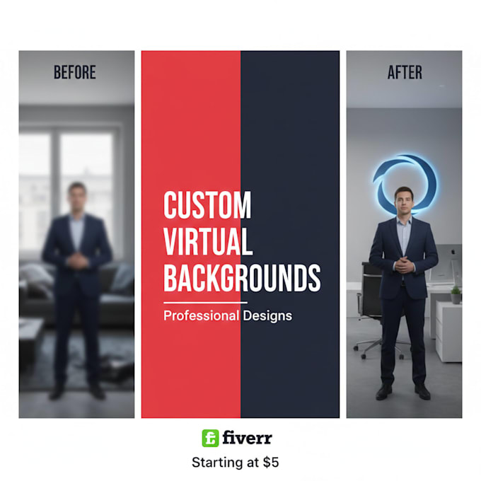 Design professional zoom virtual background for meetings by ...