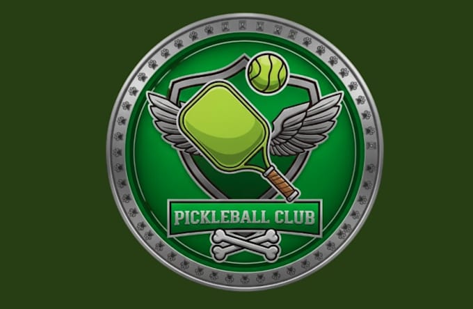 create high quality pickleball logo with free source file