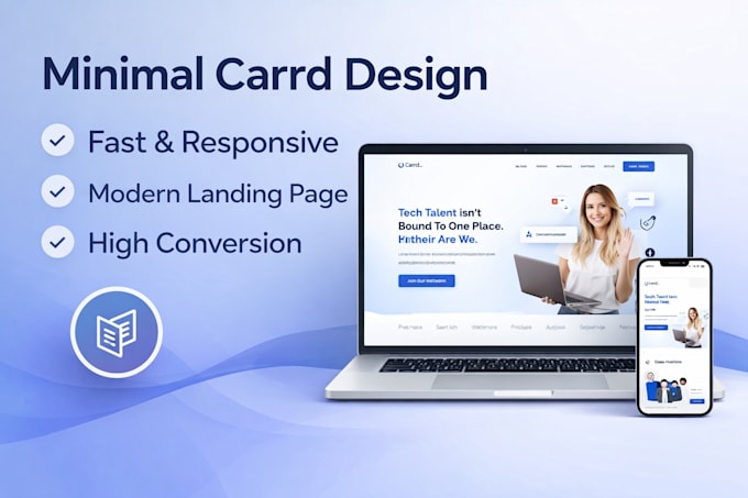 design a minimalistic carrd website for you