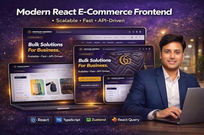 build an modern and API ready, react ecommerce frontend UI