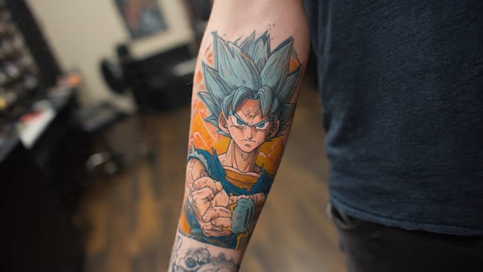 make comic cartoon anime tattoo design