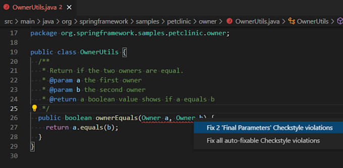java debugging  error fixing