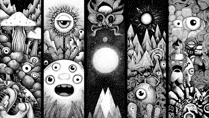 create clean and unique doodle art designs
