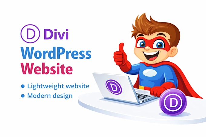 redesign divi builder wordpress website within 24 hours