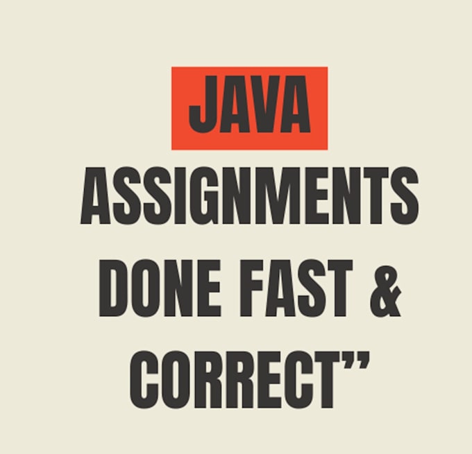 help with java programming assignments