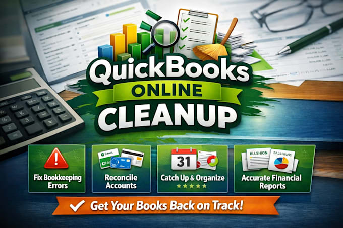 do quickbooks online cleanup and fix messy bookkeeping