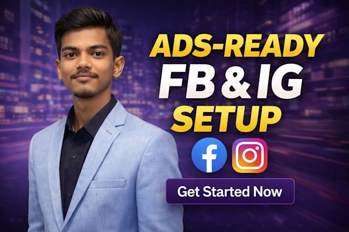 set up a professional facebook and instagram business account ads ready