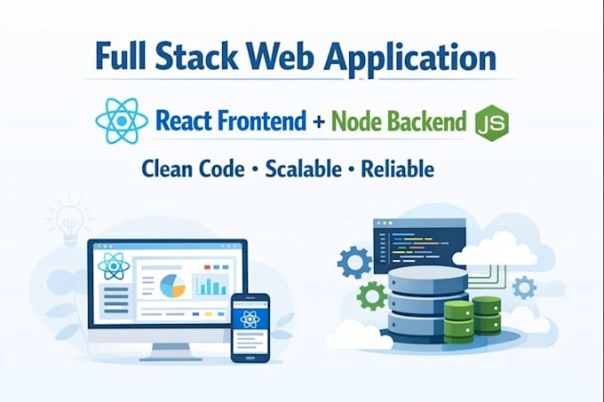 build a full stack web application using react and node