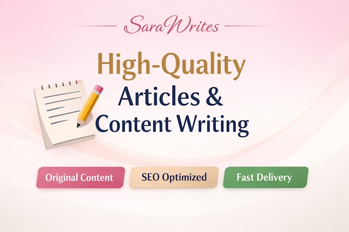 write highquality, engaging, and original articles