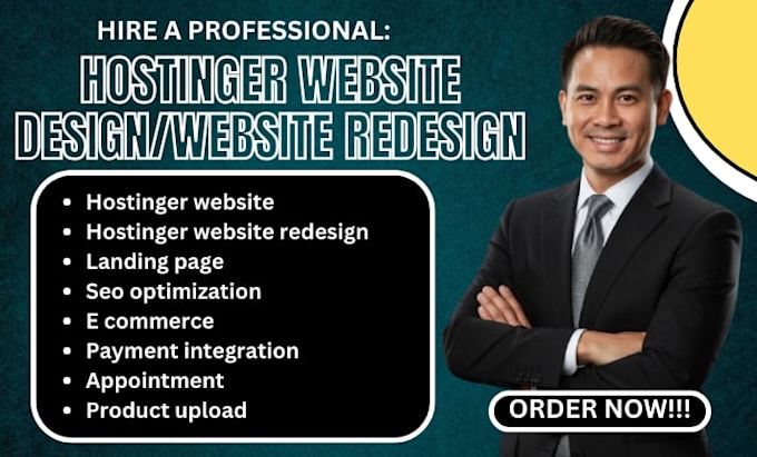 hostinger website design, wordpress website design, hostinger website redesign