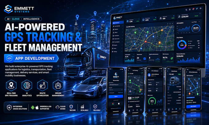 develop an ai powered gps tracking and fleet management app