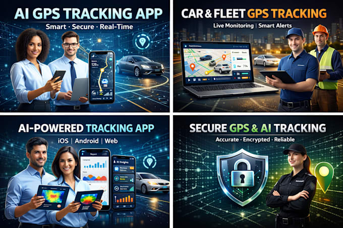 develop ai tracking app, gps tracking app, tracking gps car tracking mobile app