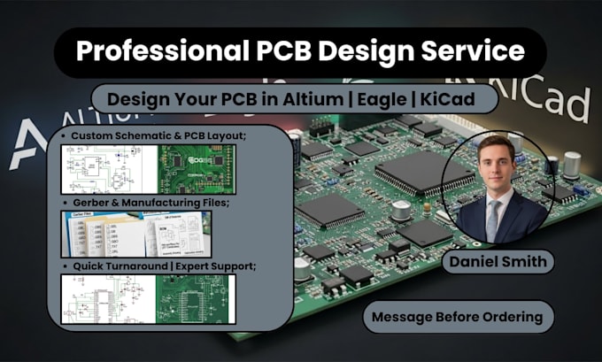 design your pcb in altium, eagle, kicad