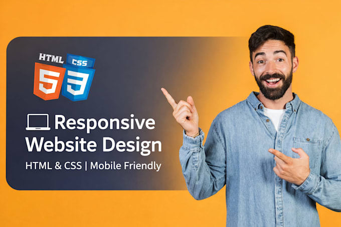 create a responsive website using HTML ,CSS and js