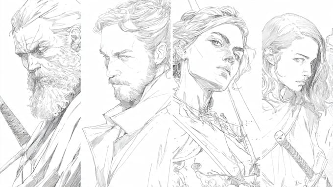 draw one line art, single line art, continuous line art