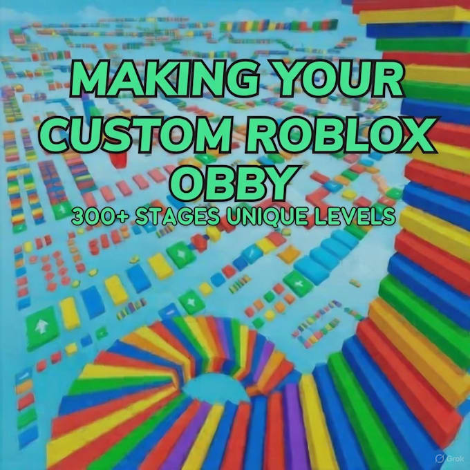 create any obby game for you fully scripted with UI