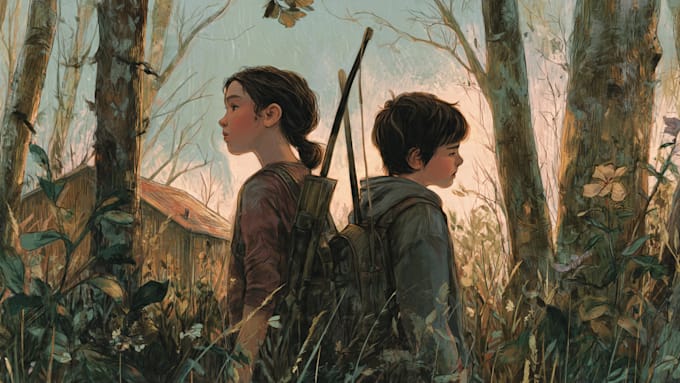 draw realistic book illustrations for young adult or