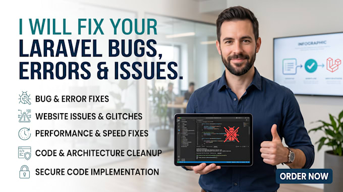 fix bugs and errors in your laravel website