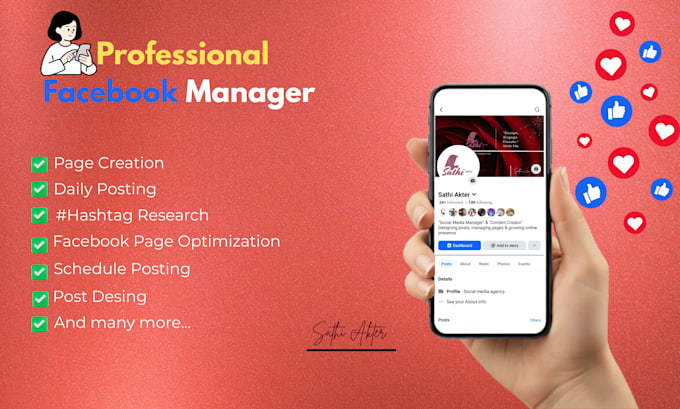 do facebook page set up and management