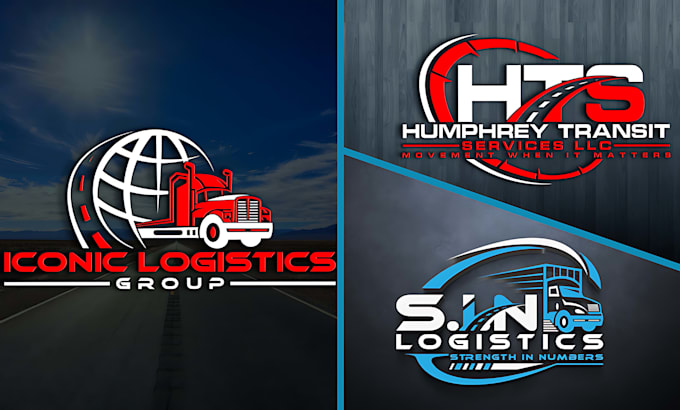 do a trucking transportation and dispatching logo