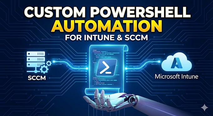 write custom powershell scripts for intune, sccm, and automations