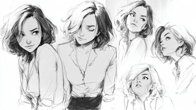 sketch any character in any way