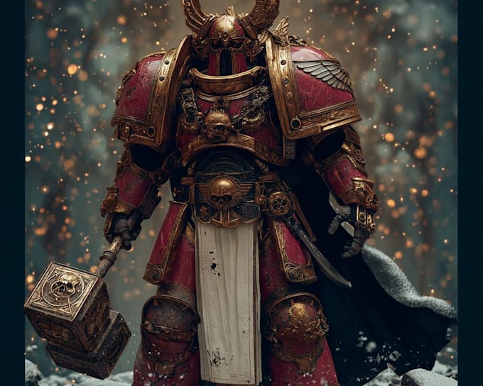 create a warhammer 40k character art