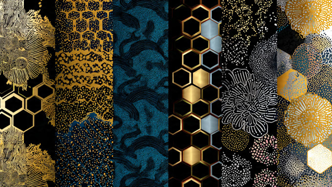 create seamless pattern design and vector pattern
