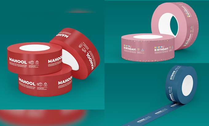do label, packaging design for tape, barcode, duct tape, brand tape, washi tape