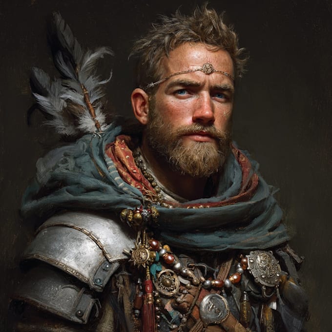 create fantasy character portrait art