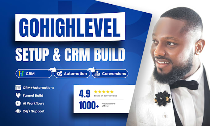 be your gohighlevel expert, setup your funnel, CRM, workflow