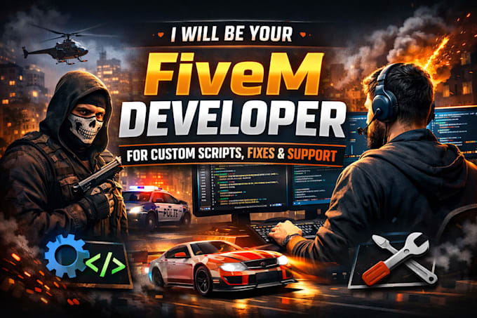 develop custom fivem scripts for esx and qbcore